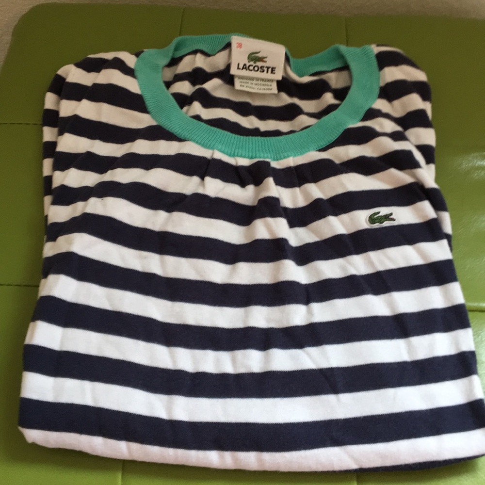 LACOSTE striped sweater